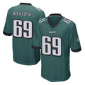 Tuec P.Eagles #69 Landon Dickerson Player Team Color Green Home Game Stitched Jerseys
