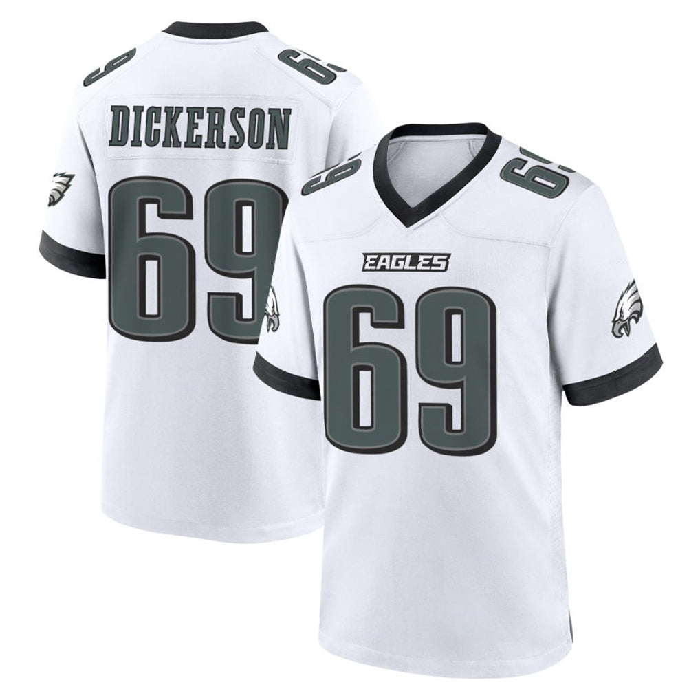 Tuec P.Eagles #69 Landon Dickerson Player White Game Home Stitched Jerseys
