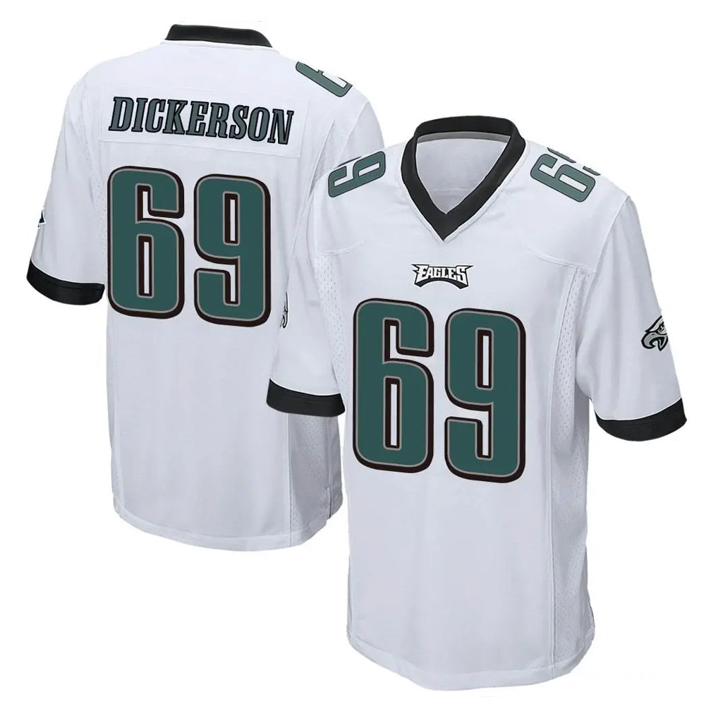 Tuec P.Eagles #69 Landon Dickerson Player White Home Game Stitched Jerseys