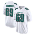 Tuec P.Eagles #69 Landon Dickerson Player White Tundra Fashion Home Game Stitched Jerseys