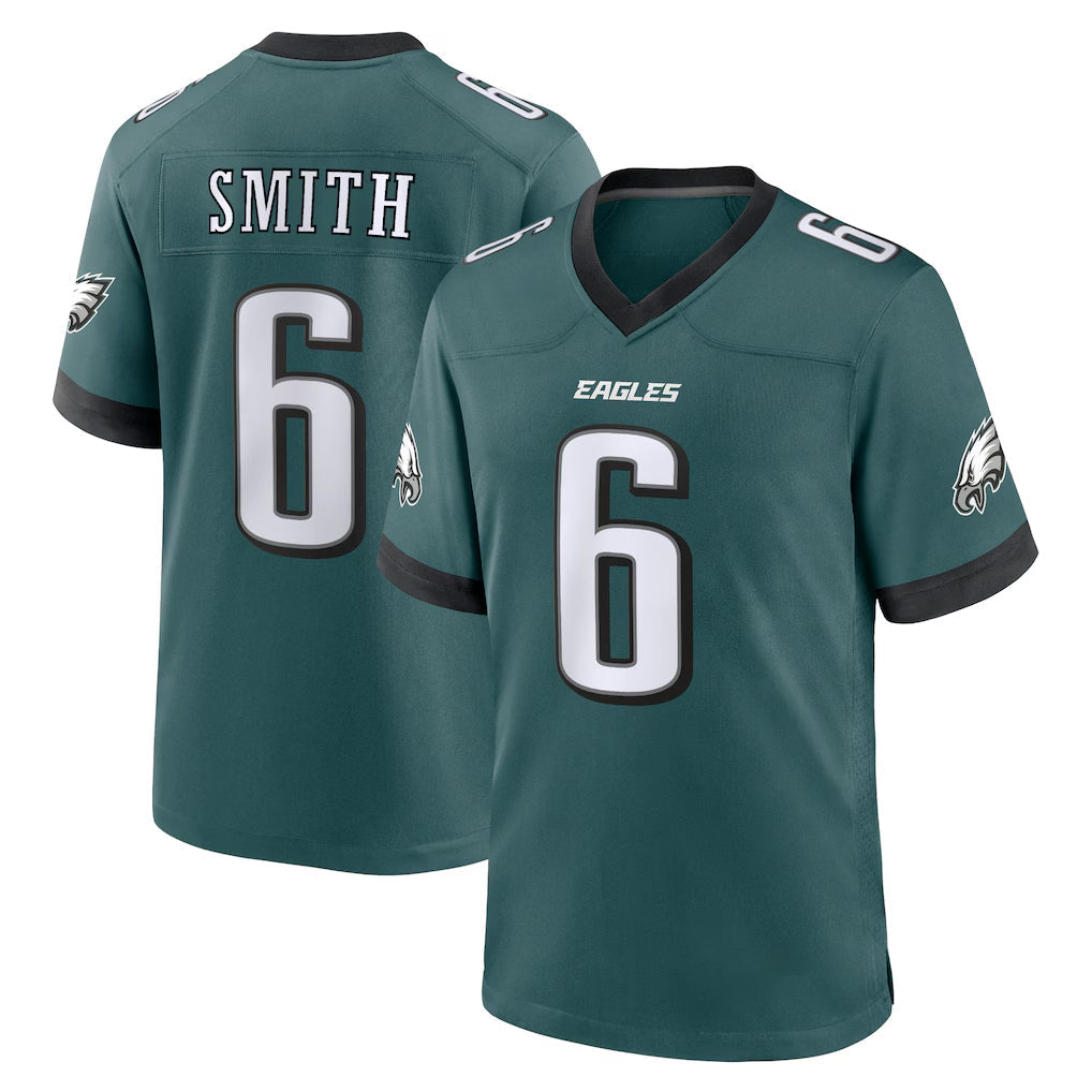 Tuec P.Eagles #6 DeVonta Smith Player Green Home Game Stitched Jerseys