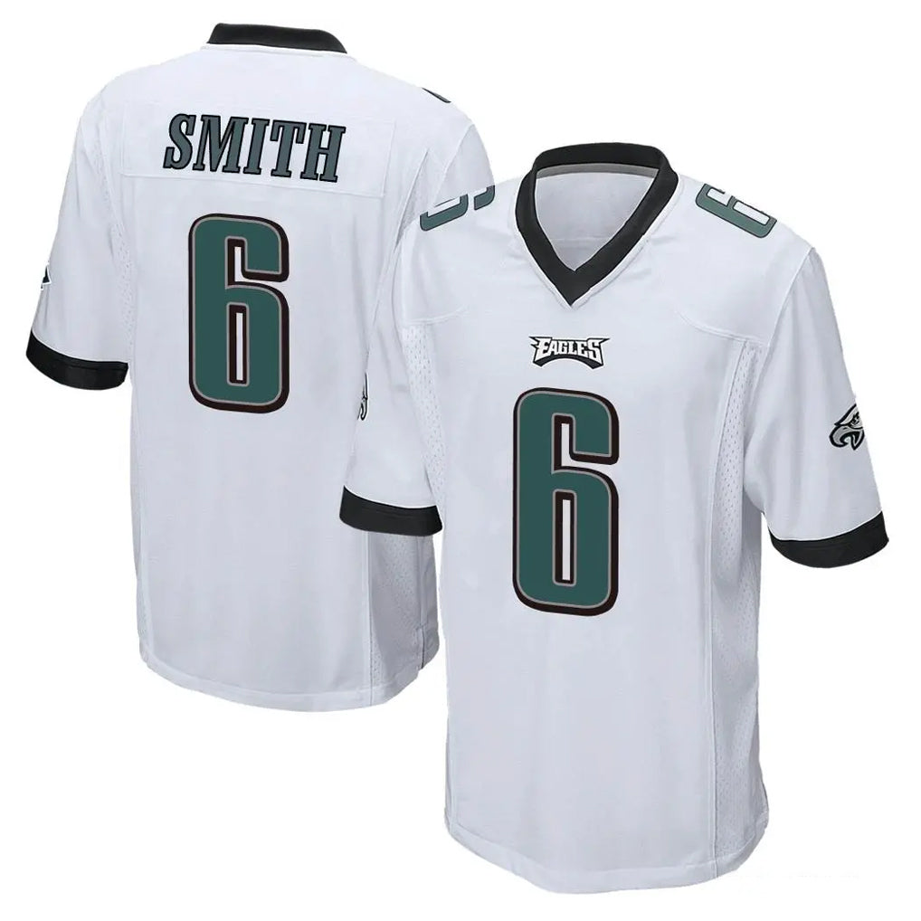 Tuec P.Eagles #6 DeVonta Smith Player White Home Game Stitched Jerseys