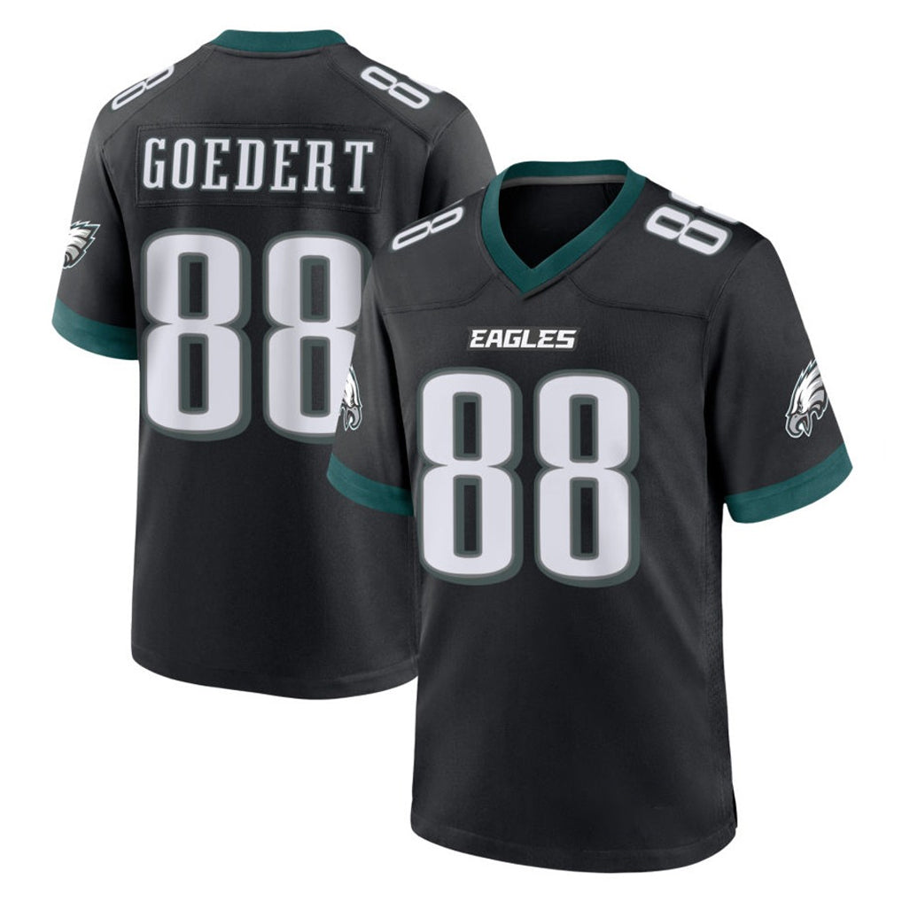 Tuec P.Eagles #88 Dallas Goedert Player Black Game Home Stitched Jerseys
