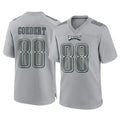 Tuec P.Eagles #88 Dallas Goedert Player Gray Atmosphere Fashion Home Game Stitched Jerseys