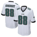 Tuec P.Eagles #88 Dallas Goedert Player White Home Game Stitched Jerseys