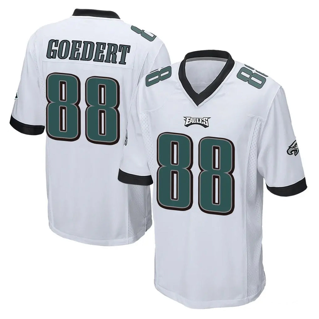 Tuec P.Eagles #88 Dallas Goedert Player White Home Game Stitched Jerseys
