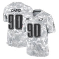Tuec P.Eagles #90 Jordan Davis Player Arctic Camo Salute to Service Limited Game Stitched Jerseys