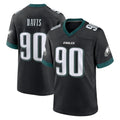 Tuec P.Eagles #90 Jordan Davis Player Black Game Home Stitched Jerseys