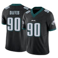 Tuec P.Eagles #90 Jordan Davis Player Black Limited Vapor F.U.S.E. Home Game Stitched Jerseys