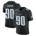 Tuec P.Eagles #90 Jordan Davis Player Black Limited Vapor Untouchable Home Game Stitched Jerseys