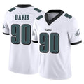 Tuec P.Eagles #90 Jordan Davis Player White Limited Vapor F.U.S.E. Home Game Stitched Jerseys