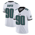 Tuec P.Eagles #90 Jordan Davis Player White Limited Vapor Untouchable Home Game Stitched Jerseys