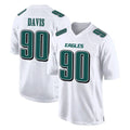 Tuec P.Eagles #90 Jordan Davis Player White Tundra Fashion Home Game Stitched Jerseys