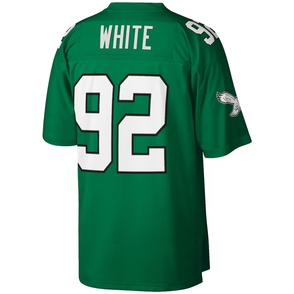 Tuec P.Eagles #92 Reggie White Mitchell & Ness Kelly Green Legacy Replica Stitched Puhic Jersey