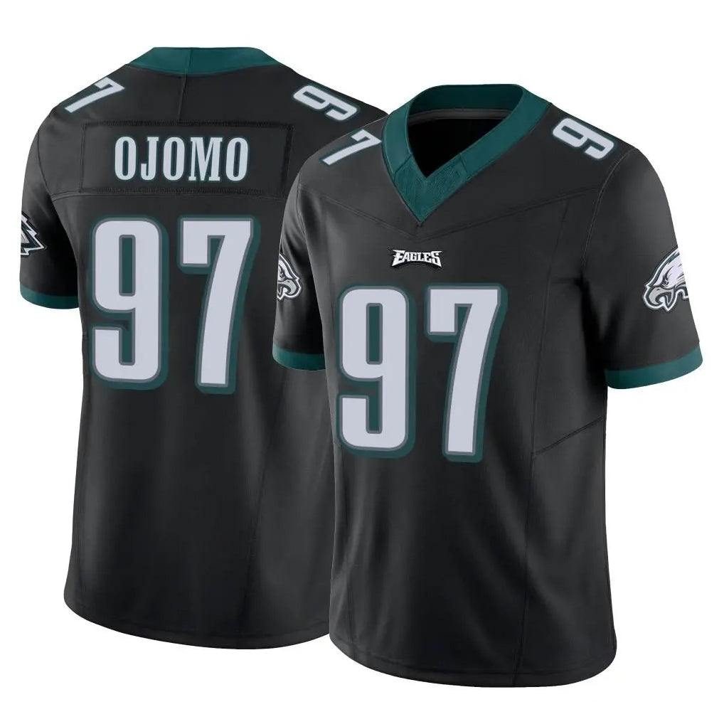 Tuec P.Eagles #97 Moro Ojomo Player Black Limited Vapor F.U.S.E. Home Game Stitched Jerseys