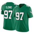 Tuec P.Eagles #97 Moro Ojomo Player Green Kelly Alternate Vapor F.U.S.E. Home Game Stitched Jerseys