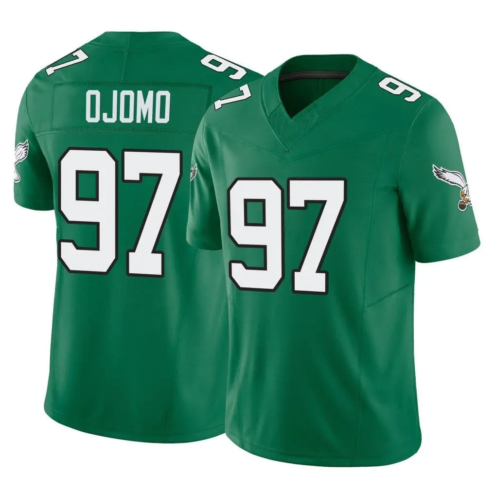 Tuec P.Eagles #97 Moro Ojomo Player Green Kelly Alternate Vapor F.U.S.E. Home Game Stitched Jerseys