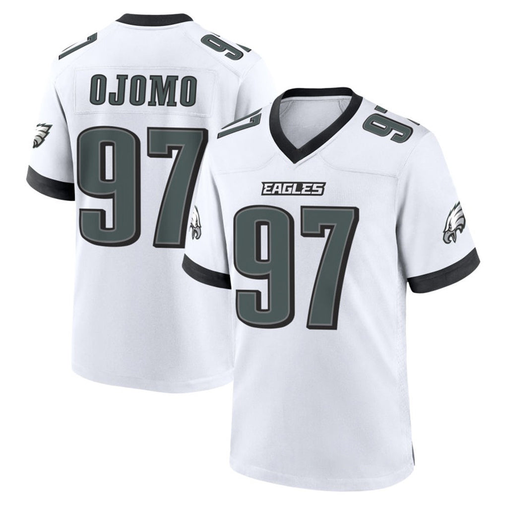 Tuec P.Eagles #97 Moro Ojomo Player White Game Home Stitched Jerseys