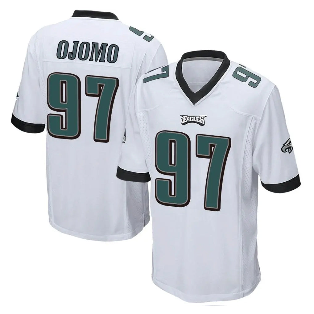 Tuec P.Eagles #97 Moro Ojomo Player White Home Game Stitched Jerseys