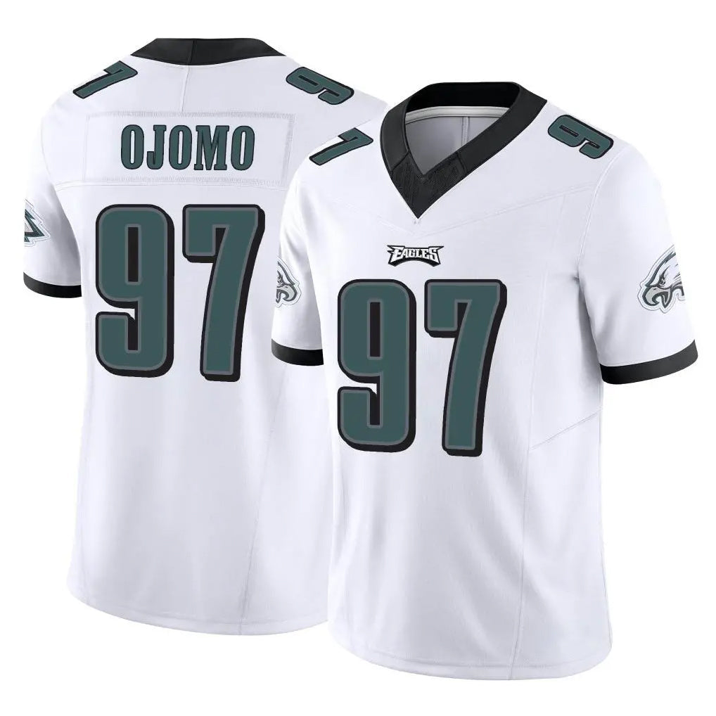 Tuec P.Eagles #97 Moro Ojomo Player White Limited Vapor F.U.S.E. Home Game Stitched Jerseys