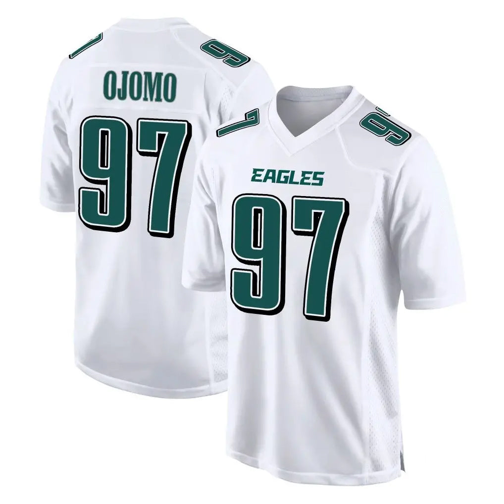 Tuec P.Eagles #97 Moro Ojomo Player White Tundra Fashion Home Game Stitched Jerseys