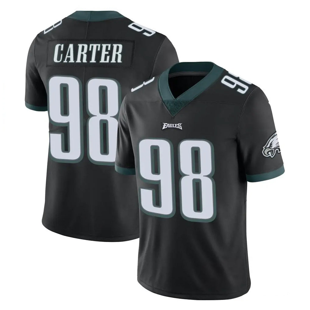 Tuec P.Eagles #98 Jalen Carter Player Black Limited Vapor Untouchable Home Game Stitched Jerseys