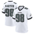 Tuec P.Eagles #98 Jalen Carter Player White Game Home Stitched Jerseys