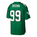 Tuec P.Eagles #99 Jerome Brown Mitchell & Ness Kelly Green Big & Tall 1990 Retired Player Replica Stitched Puhic Jersey