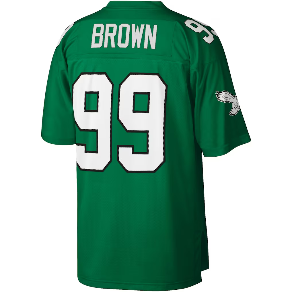Tuec P.Eagles #99 Jerome Brown Mitchell & Ness Kelly Green Legacy Replica Jersey