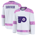 Tuec P.Flyers White Hockey Fights Cancer Deslauriers Practice Jerseys