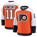 Tuec P.Flyers #11 Travis Konecny Burnt Orange Home Premium Jerseys