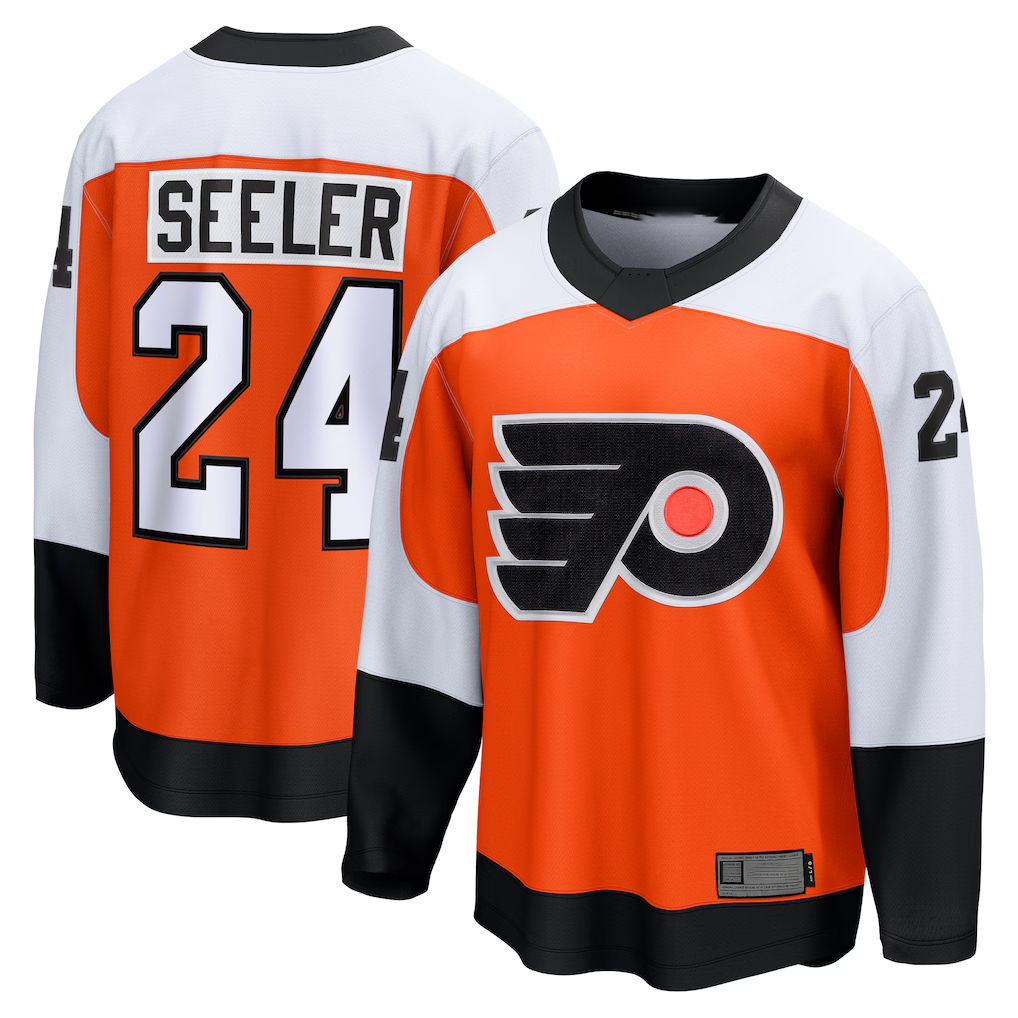 Tuec P.Flyers #24 Nick Seeler Orange Home Practice Jerseys