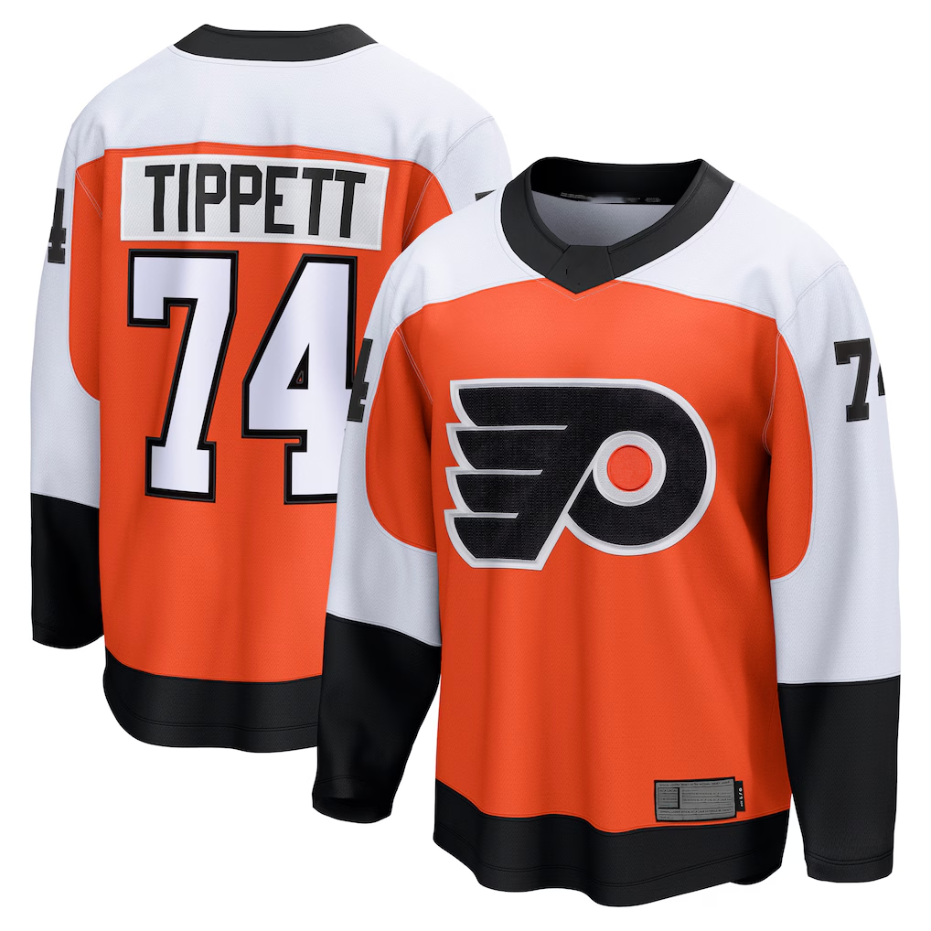 Tuec P.Flyers #74 Owen Tippett Orange Home Breakaway Jerseys
