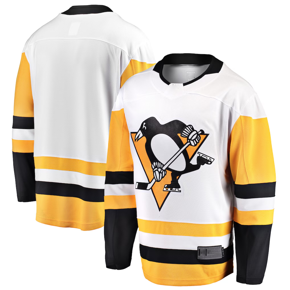 Tuec P.Penguins White Away Breakaway Jerseys