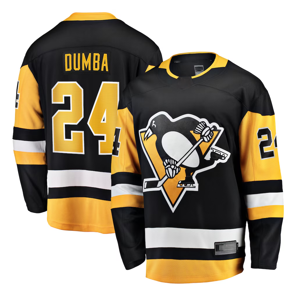 Tuec P.Penguins #24 Matt Dumba Black Home Breakaway Jerseys