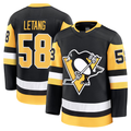Tuec P.Penguins #58 Kris Letang Black Home Premium Jerseys
