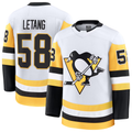 Tuec P.Penguins #58 Kris Letang White Premium Jerseys