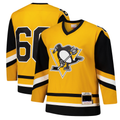 Tuec P.Penguins #66 Mario Lemieux Gold 1984-85 Power Play Jerseys