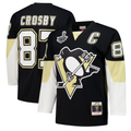 Tuec P.Penguins #87 Sidney Crosby Black 2008 Power Play Jerseys
