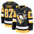 Tuec P.Penguins #87 Sidney Crosby Black Home Premium Jerseys