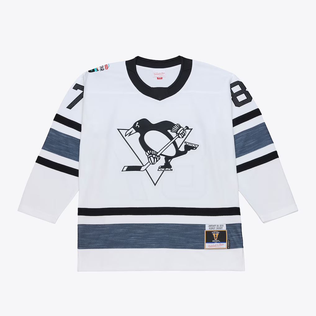 Tuec P.Penguins #87 Sidney Crosby Mitchell & Ness White 2019 All-Star Game Power Play Jerseys