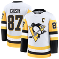 Tuec P.Penguins #87 Sidney Crosby White Away Premium Jerseys