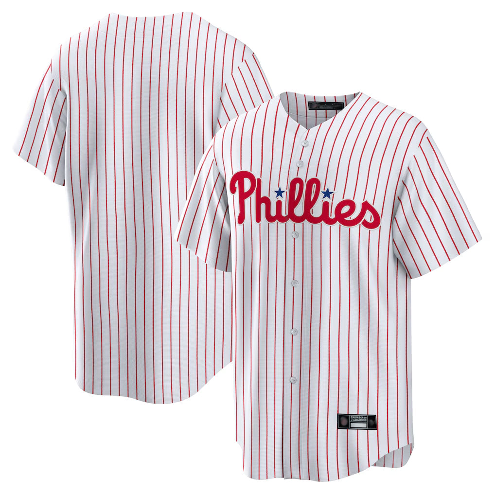 tuec P.Phillies Blank Player White Home Limited Game Stitched Jerseys