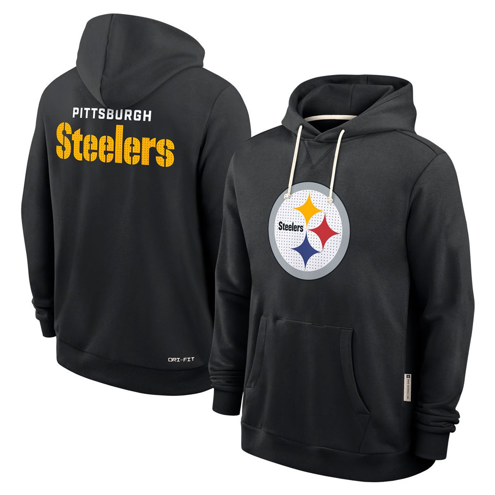 Tuec P.Steelers Blck LOGO Pullover Hoodies Limited Blank Player Stitched Jerseys