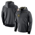 Tuec P.Steelers Gray Pullover Hoodies Limited Blank Player Stitched Jerseys
