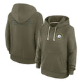 Tuec P.Steelers Olive Salute to Service Pullover Hoodies Limited Blank Player Stitched Jerseys