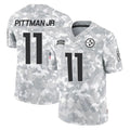 Tuec P.Steelers #11 Michael Pittman Jr. Player Arctic Camo Limited Salute To Service Home Game Stitched Jerseys
