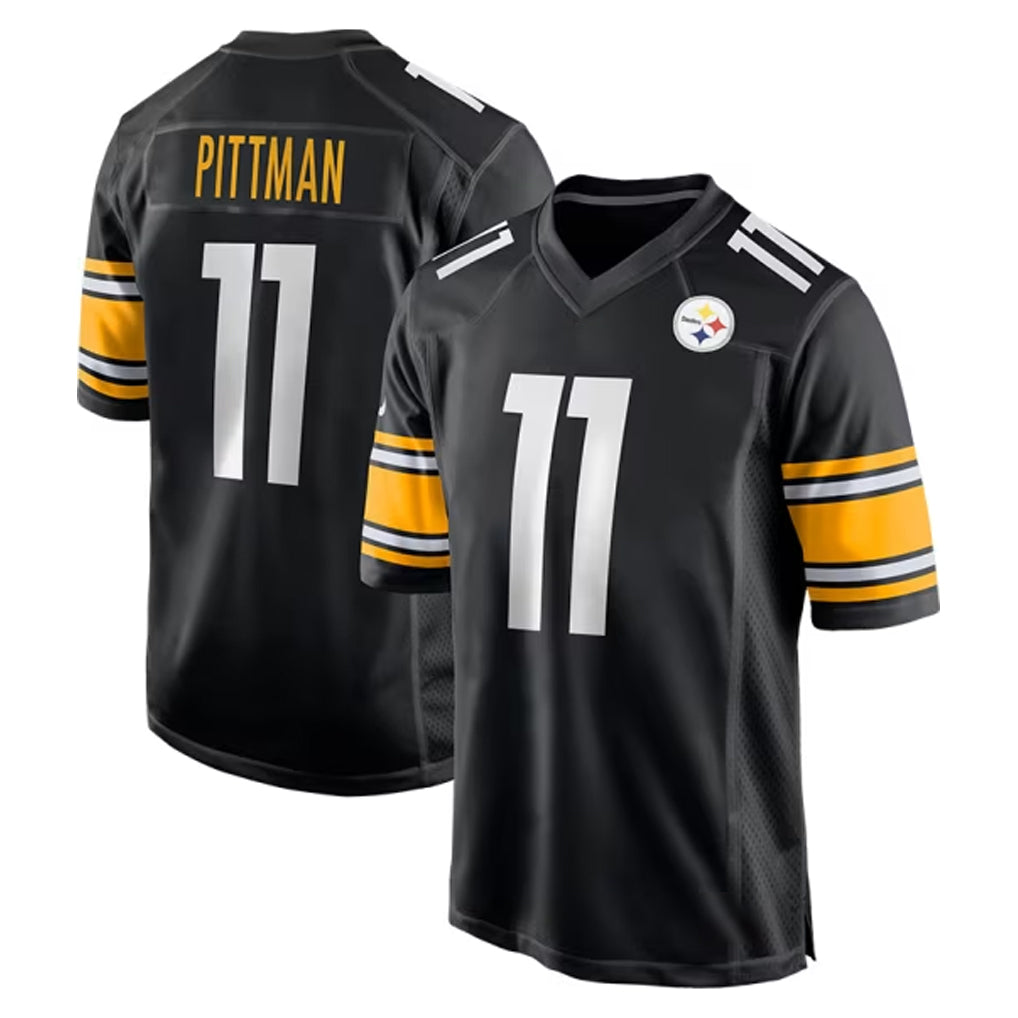 Tuec P.Steelers #11 Michael Pittman Jr. Player Black Home Game Stitched Jerseys