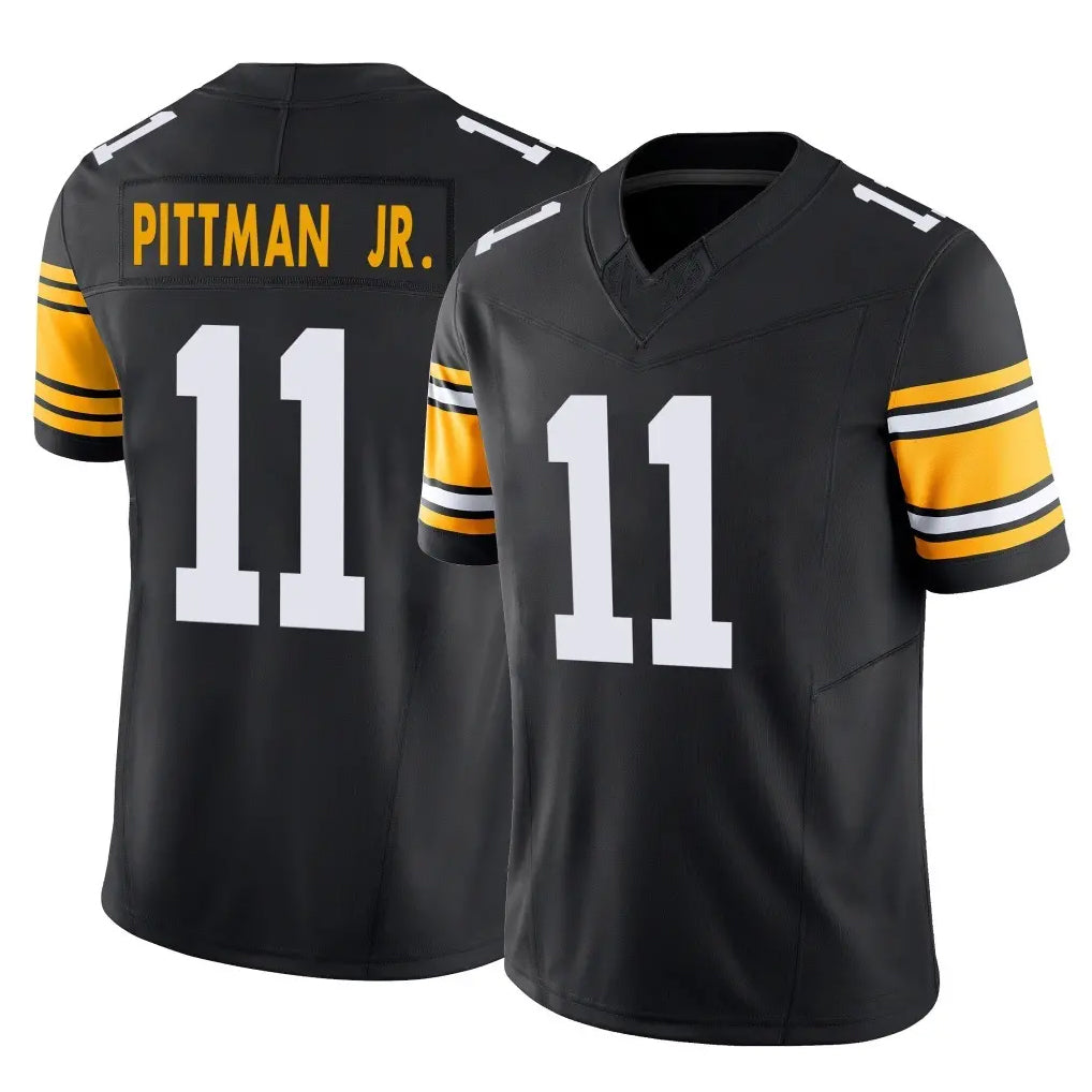 Tuec P.Steelers #11 Michael Pittman Jr. Player Black Limited Alternate Vapor F.U.S.E. Home Game Stitched Jerseys