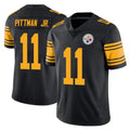Tuec P.Steelers #11 Michael Pittman Jr. Player Black Limited Color Rush Home Game Stitched Jerseys
